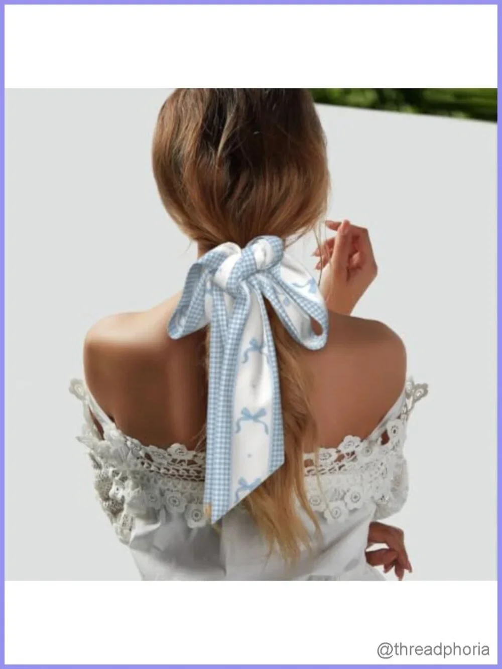 Silk Head Scarf Satin Hair Neck Scarf for Women, Floral Classic Style,